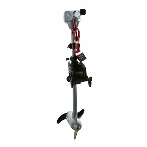 Electric outboard motor with propeller and wiring