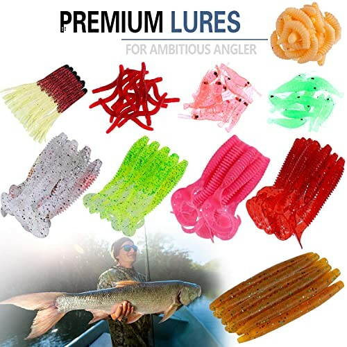 Collection of colorful fishing lures for anglers.