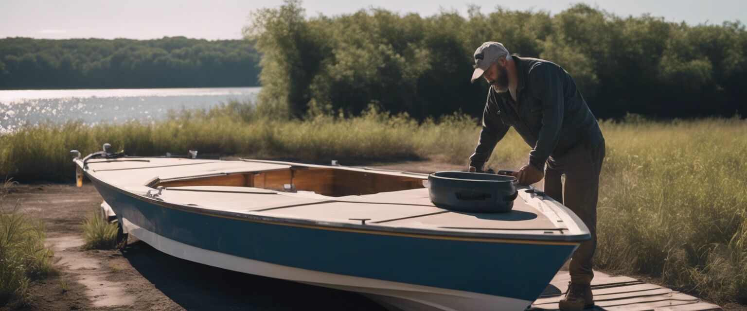 Loading a small boat onto a trailer