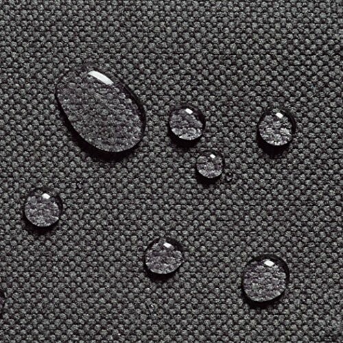 Close-up of water droplets on dark fabric surface